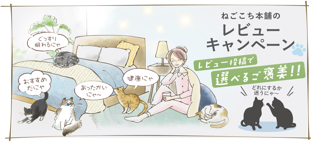 レビュー投稿で選べるご褒美！