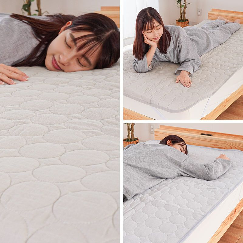 西川 2重ガーゼ 敷きパッド シングル 100×205cm | ねごこち本舗【公式】