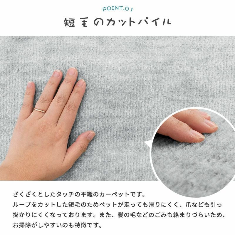 タマズライフ ペットに優しい カーペット 3畳 176×261cm | ねごこち