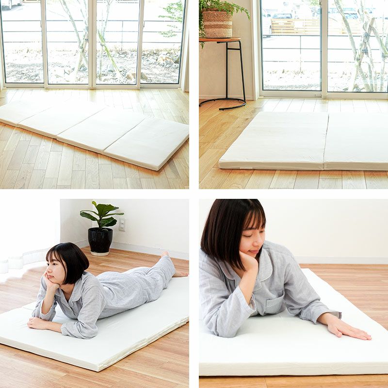四つ折りマットレス シングル 91×195cm 厚み4cm | ねごこち本舗【公式】