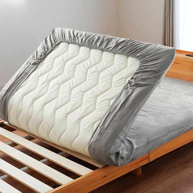 ととのゑ 和晒 2重ガーゼ ワンタッチシーツ ダブルロング 140×200cm