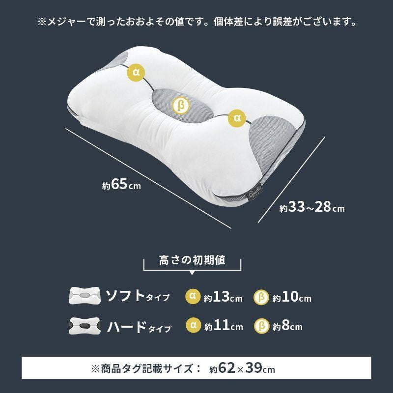西川 高さ調整できる まくら 究極枕 クーシェ 62×39cm | ねごこち本舗 公式