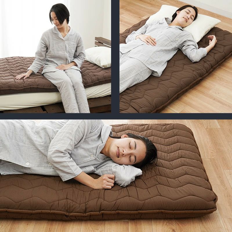 へたりにくい V-Lap® 敷布団 シングルロング 厚み10cm｜ねごこち