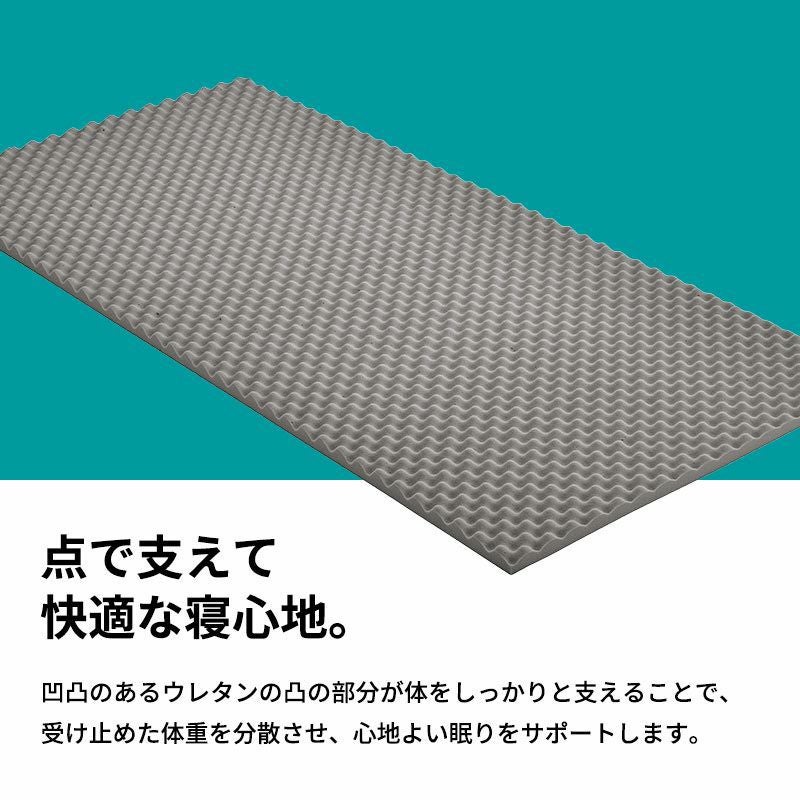 西川 RAKURA オーバーレイマットレス ダブル 140×200cm 厚み3.5cm | ね