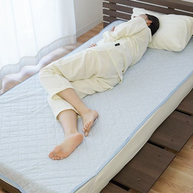 西川 コットンクール 敷きパッド ダブル 140×205cm | ねごこち本舗【公式】