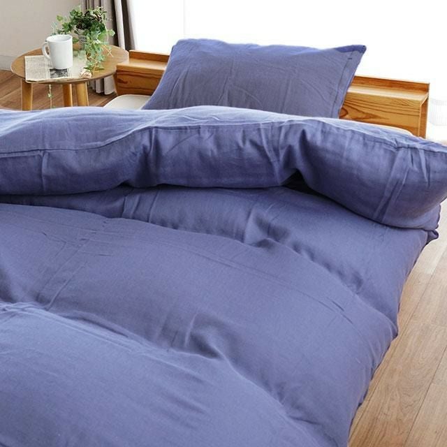 ととのゑ 和晒 2重ガーゼ 掛け布団カバー ダブルロング 190×210cm | ね