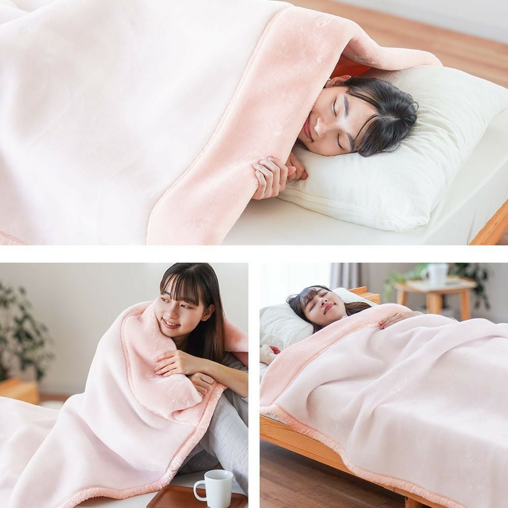 西川 しっかり厚手の毛布 ダブル 重い 肉厚 メガオーロラ | ねごこち