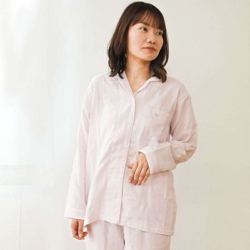 快眠ラボ 雲ごこち 3重ガーゼ パジャマ レディース M L LL | ねごこち