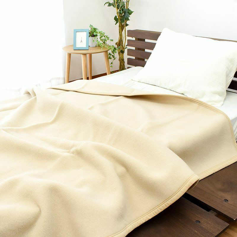 NIKKE毛布ウール100%日本製140×200 未使用 シングル ニッケ 純毛 完売】ニッケ ウール毛布 シングル 140×200cm 天然繊維 獣毛 羊毛