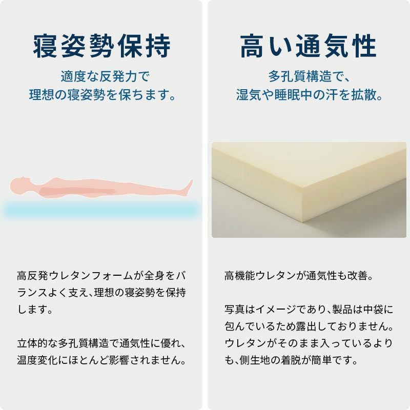 西川 ネオステージ フラットタイプ マットレス シングル 97×195cm 厚み