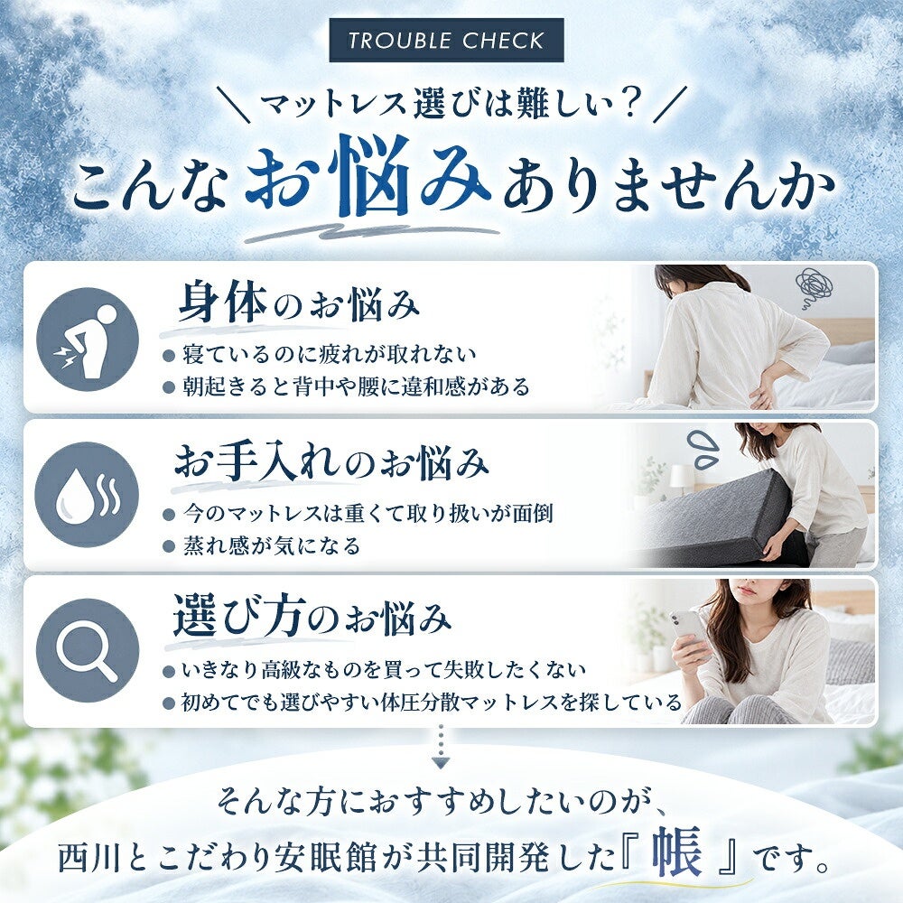 マットレス選びのお悩み