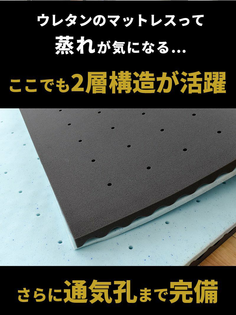 完売】RIZAP マットレストッパー シングル 97×195cm 厚み4cm | ね