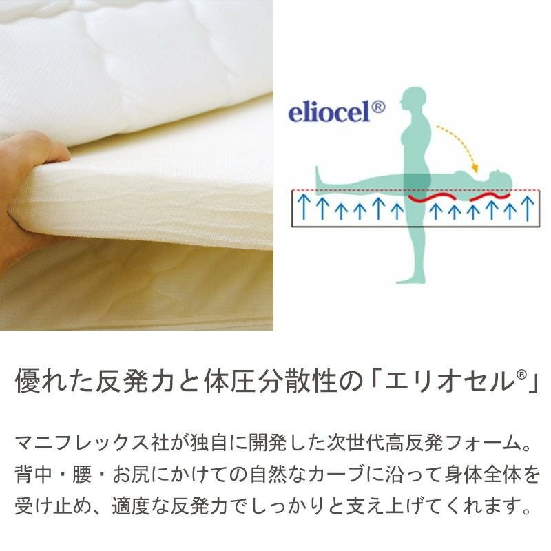 マニフレックス イタリアンフトンII 敷き布団 シングル 98×196cm 厚み