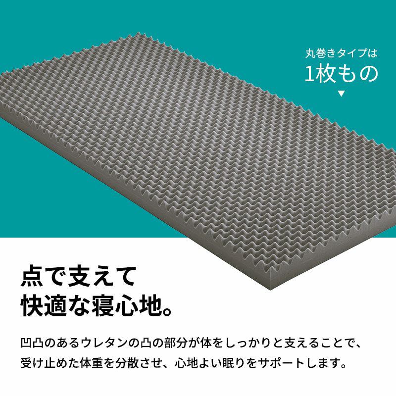 西川 RAKURA 丸巻きマットレス ダブル 140×200cm 厚み9cm | ねごこち