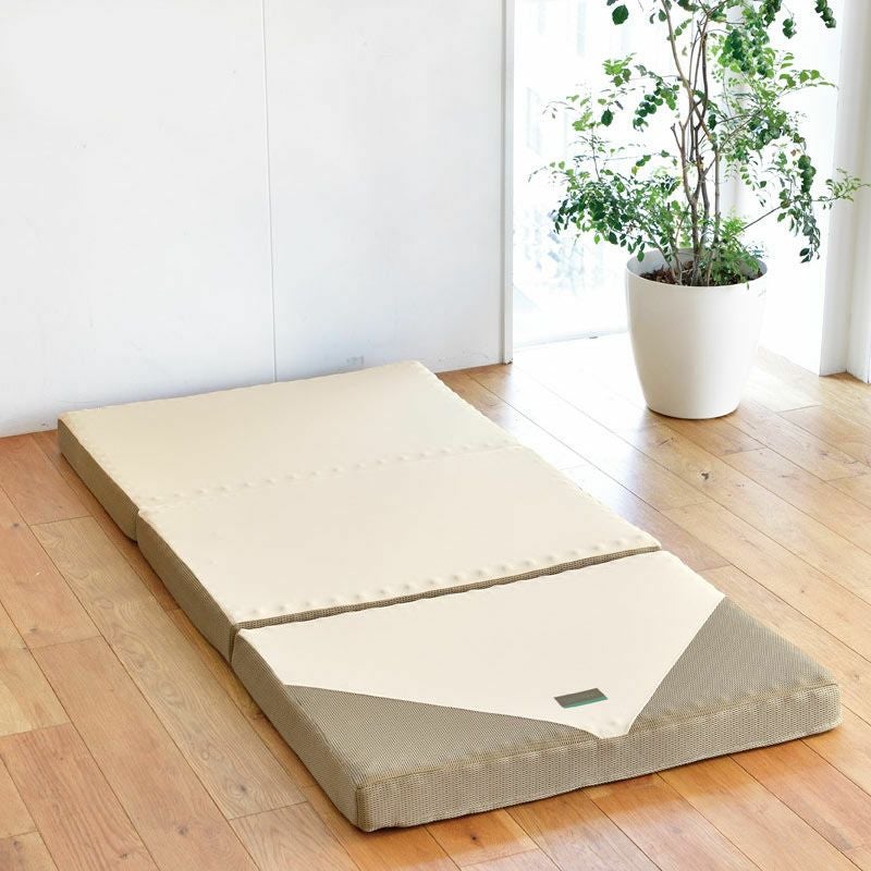 西川 SUYARA 三つ折りマットレス 折りたたみ シングル 97×200cm 厚み