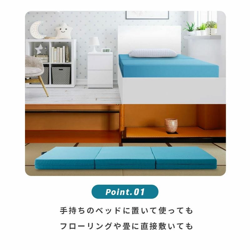 マニフレックス メッシュウィング シングルロング 三つ折りマットレス
