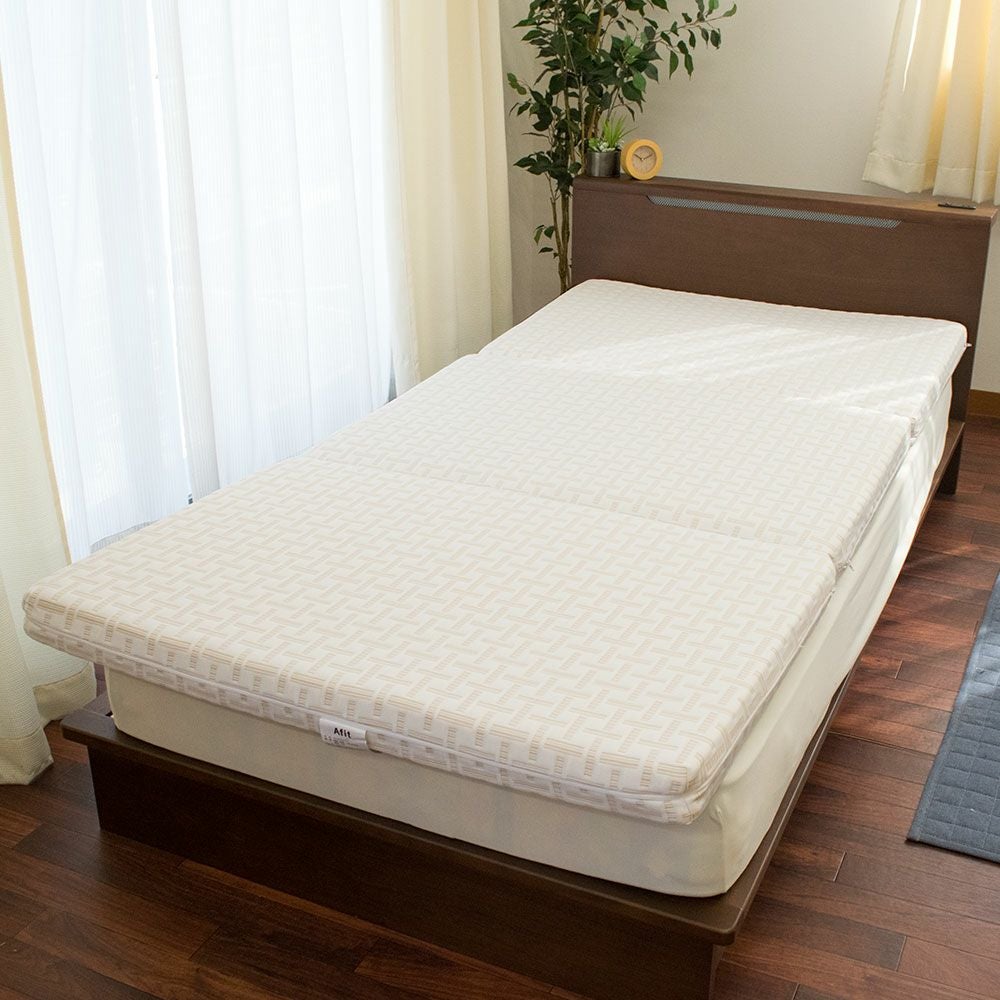 西川 Afit（アフィット） セミダブル 三つ折り マットレス 折りたたみ