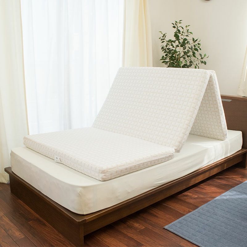 西川 Afit（アフィット） セミダブル 三つ折り マットレス 折りたたみ