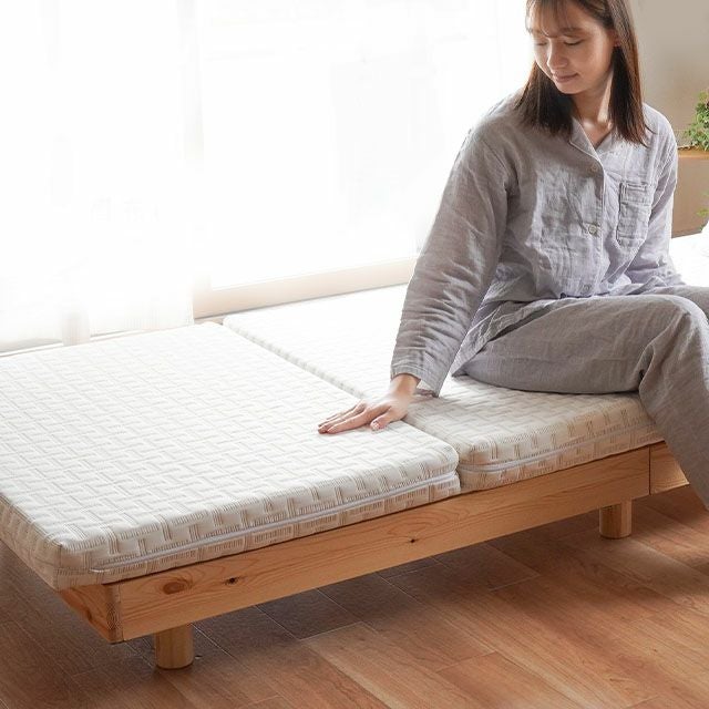 西川 Afit（アフィット） セミダブル 三つ折り マットレス 折りたたみ