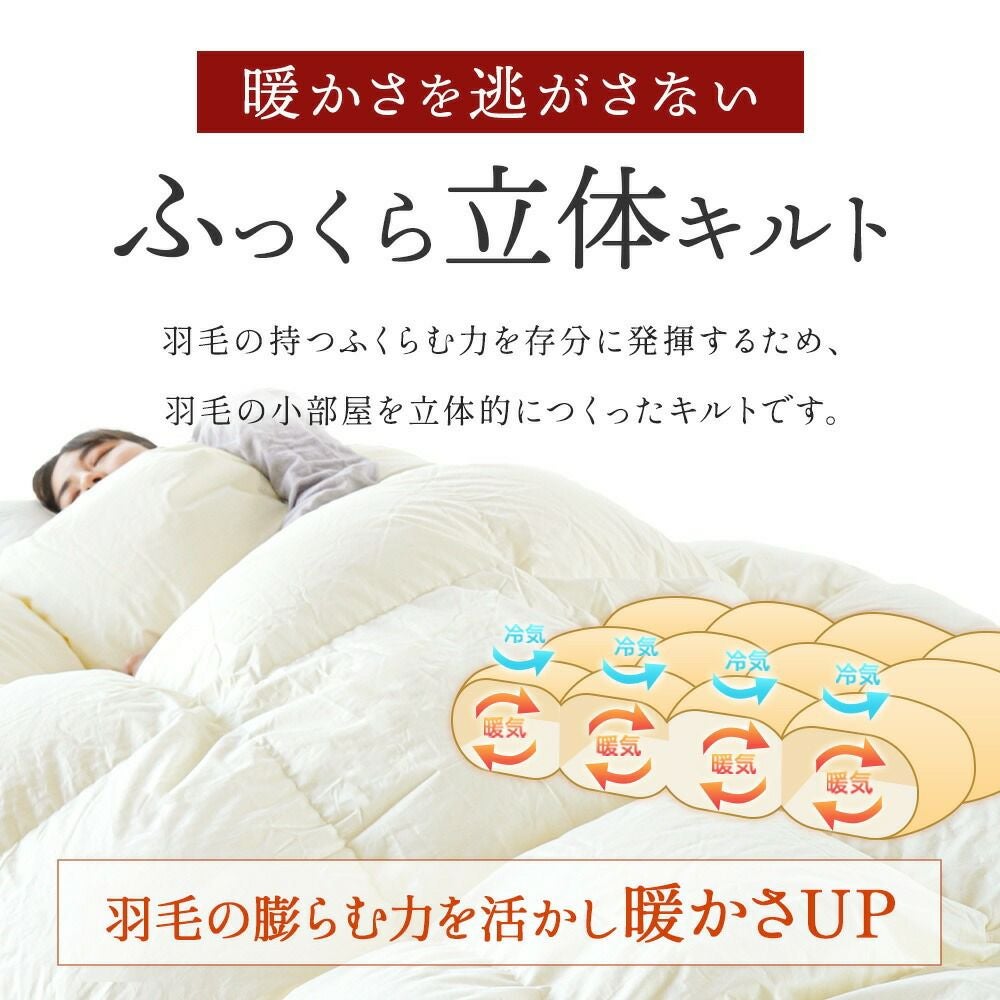 河田フェザー マザーグース 羽毛布団 シングル ダウン95% Srata | 西川