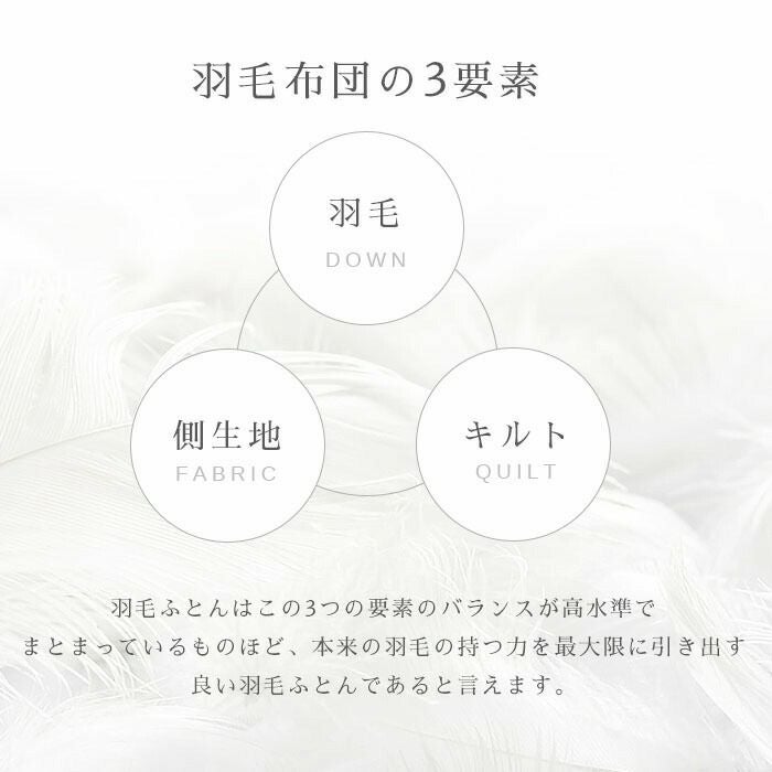 西川 シベリア産 マザーグース ダウン93% シングル 【カバー付】 | ね