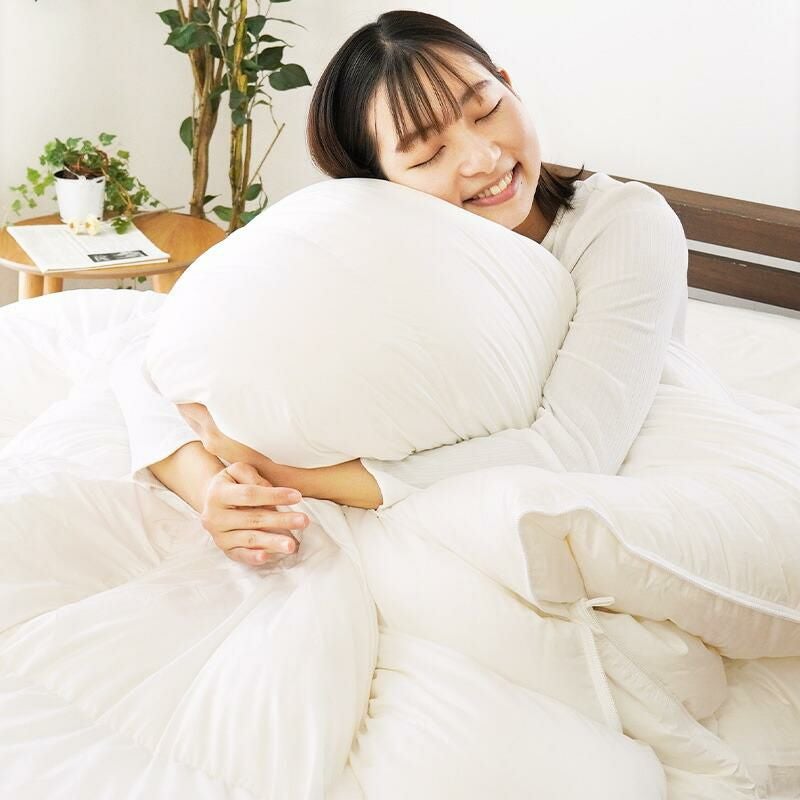 2枚合わせ 羽毛布団 マザーグース ダウン95％ クイーン ポーランド産