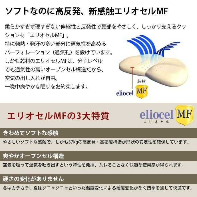 マニフレックス枕 「バイオシェイプピロー レディースタイプ」 （55×35