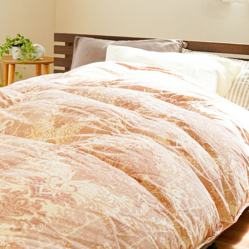 京都羽毛 カナダ産 ホワイトダックダウン95% 羽毛布団 ダブルロング