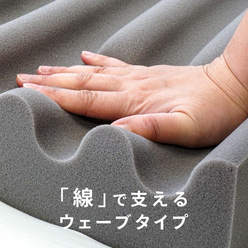 西川 三つ折りタイプ 高反発 WAVE マットレス シングル | ねごこち本舗