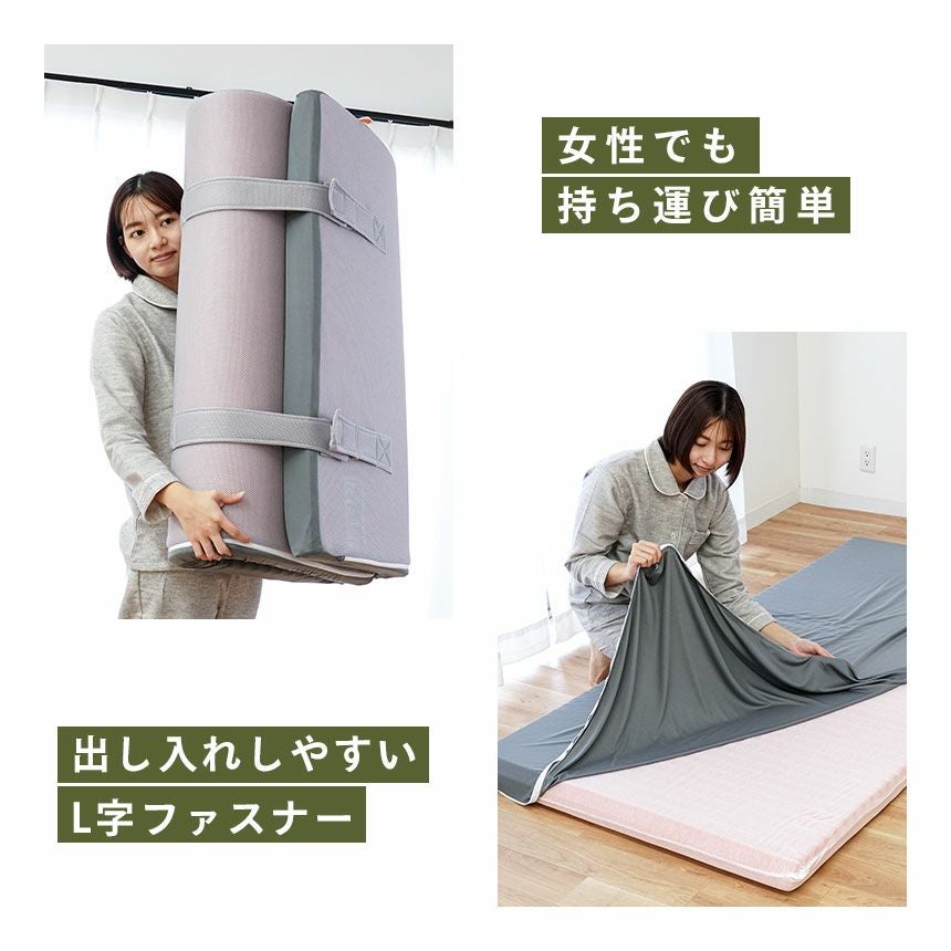 西川 マットレス 高反発 WAVE 丸巻きタイプ セミダブル 120×195cm | ね