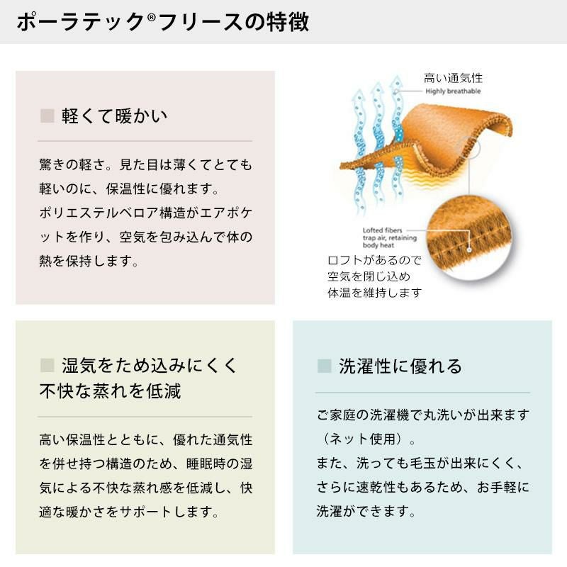 販売終了】京都金桝 ポーラテック 毛布 150×210cm シングルロング