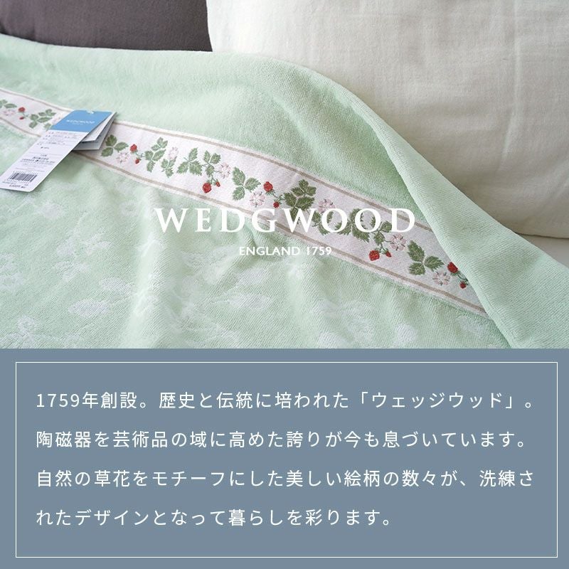 完売】西川 ウェッジウッド タオルケット シングル 140×190cm | ね