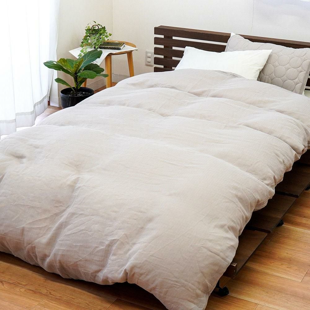 西川 2重ガーゼ 掛け布団カバー シングルロング 150×210cm | ねごこち