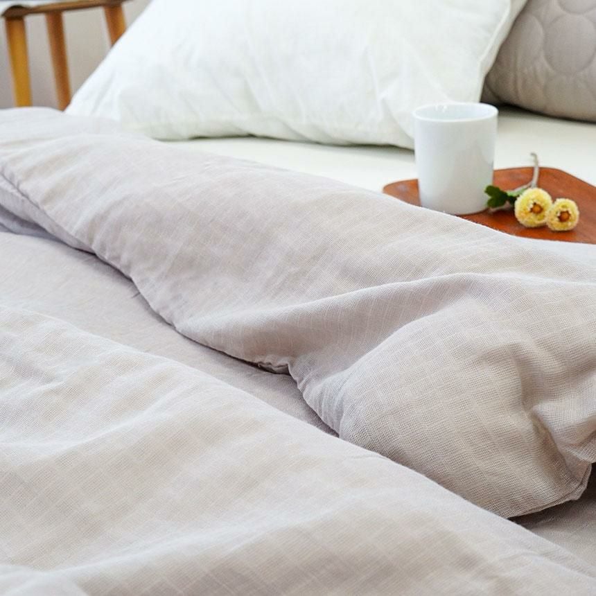 西川 2重ガーゼ 肌掛け布団カバー シングル 140×190cm | ねごこち本舗