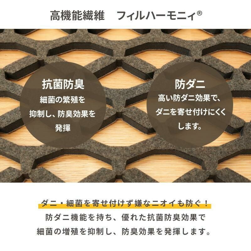 エアジョブマックス 抗菌防臭タイプ すのこ除湿マット シングル | ね