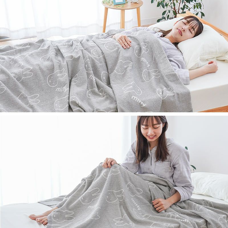 西川 ミッフィー タオルケット シングル 140×200cm DB3201TF | ね