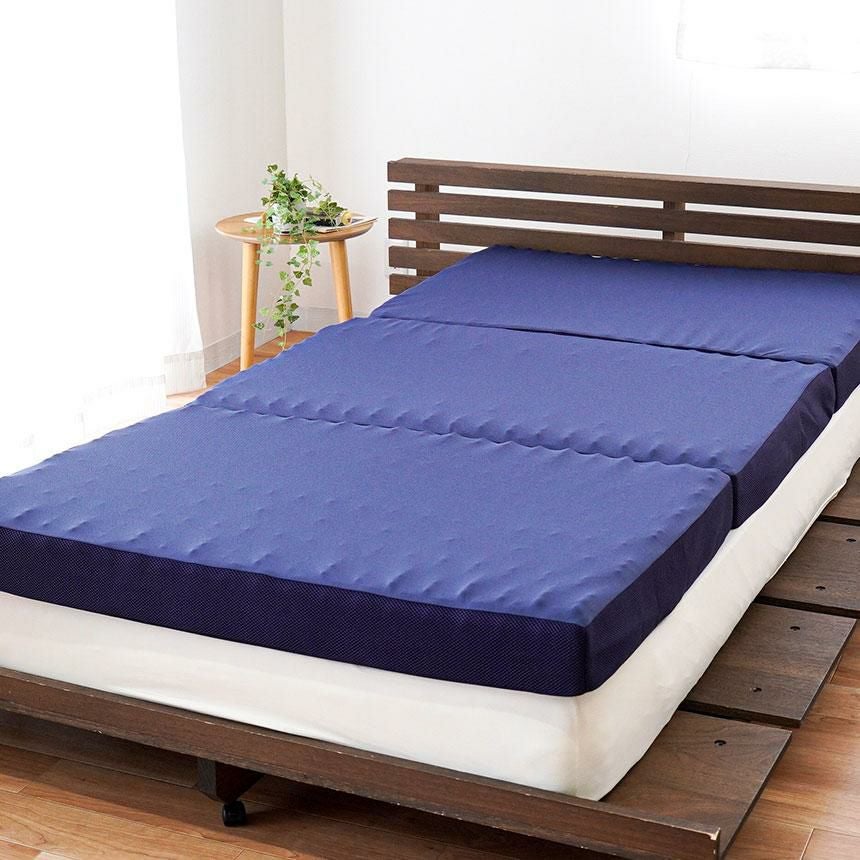 完売】昭和西川 ラクシーン デラックス 三つ折りマットレス シングル