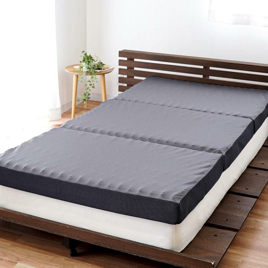 完売】昭和西川 ラクシーン プレミアム 三つ折りマットレス シングル