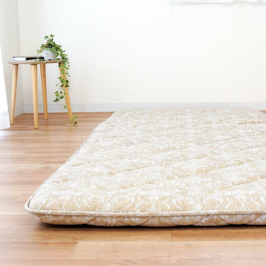 完売】西川 羊毛混三層式固綿入り 敷き布団 スリーピュア シングル