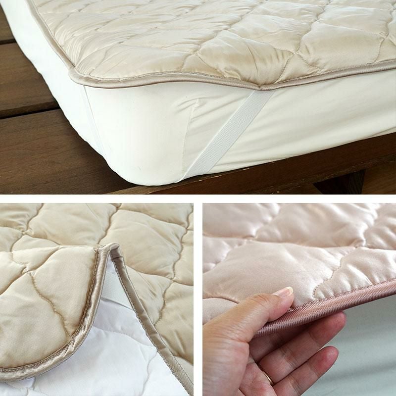 肌に優しい シルク 敷きパッド シングル 100×205cm | ねごこち本舗【公式】