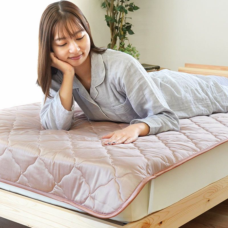 肌に優しい シルク 敷きパッド シングル 100×205cm | ねごこち本舗【公式】