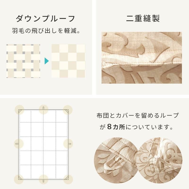 西川 ゴアテックス GORE® グースダウン90% 羽毛布団 シングル