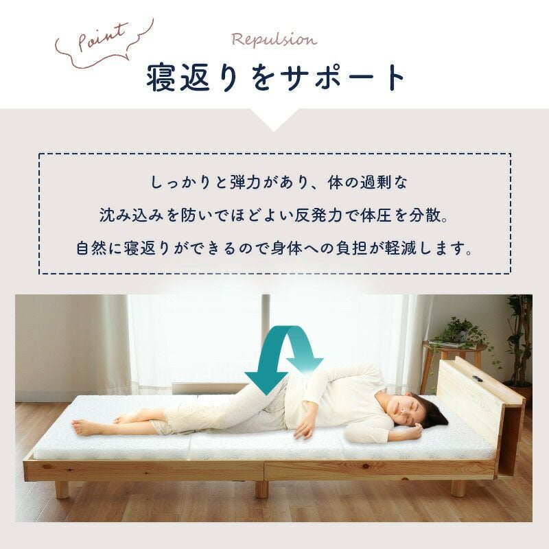 3Dエアフォース 洗える 三つ折り マットレス 折りたたみ シングル 3
