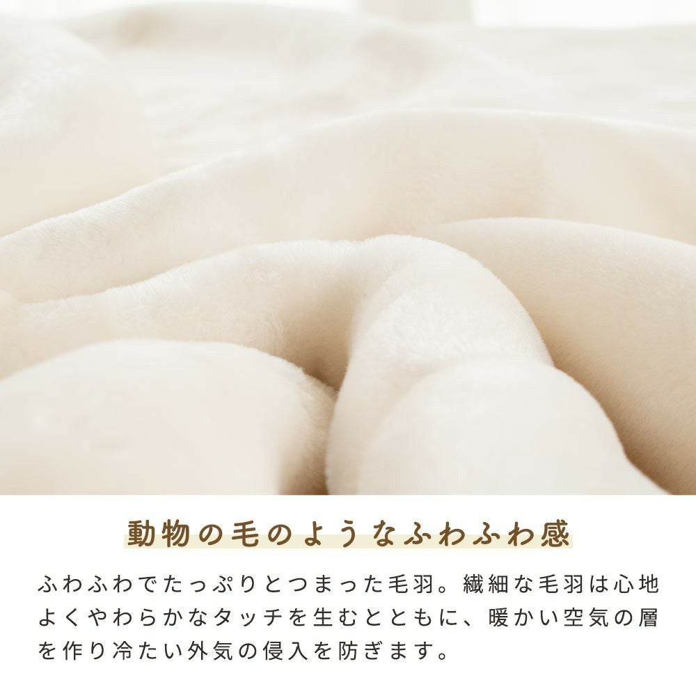 西川 メガオーロラ 毛布 掛け敷きセット セミダブル