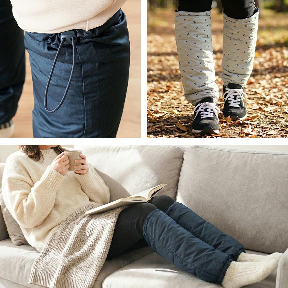 西川 ダウン70％ ダウンレッグウォーマー フリーサイズ