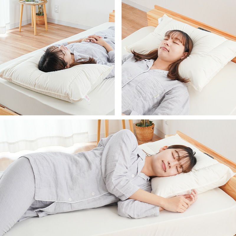 京都羽毛 ダウンピロー 羽毛 枕 ネックサポート まくら 50×70cm