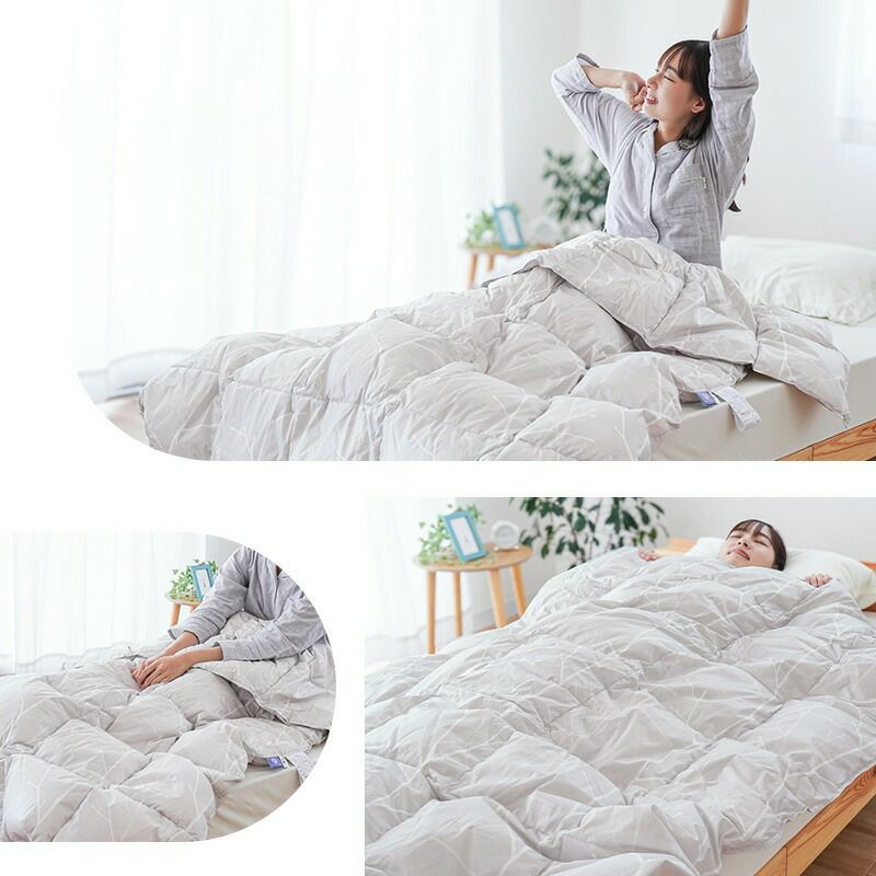 ロマンス小杉 カナダ産 グース ダウン93% ダウンケット シングルロング