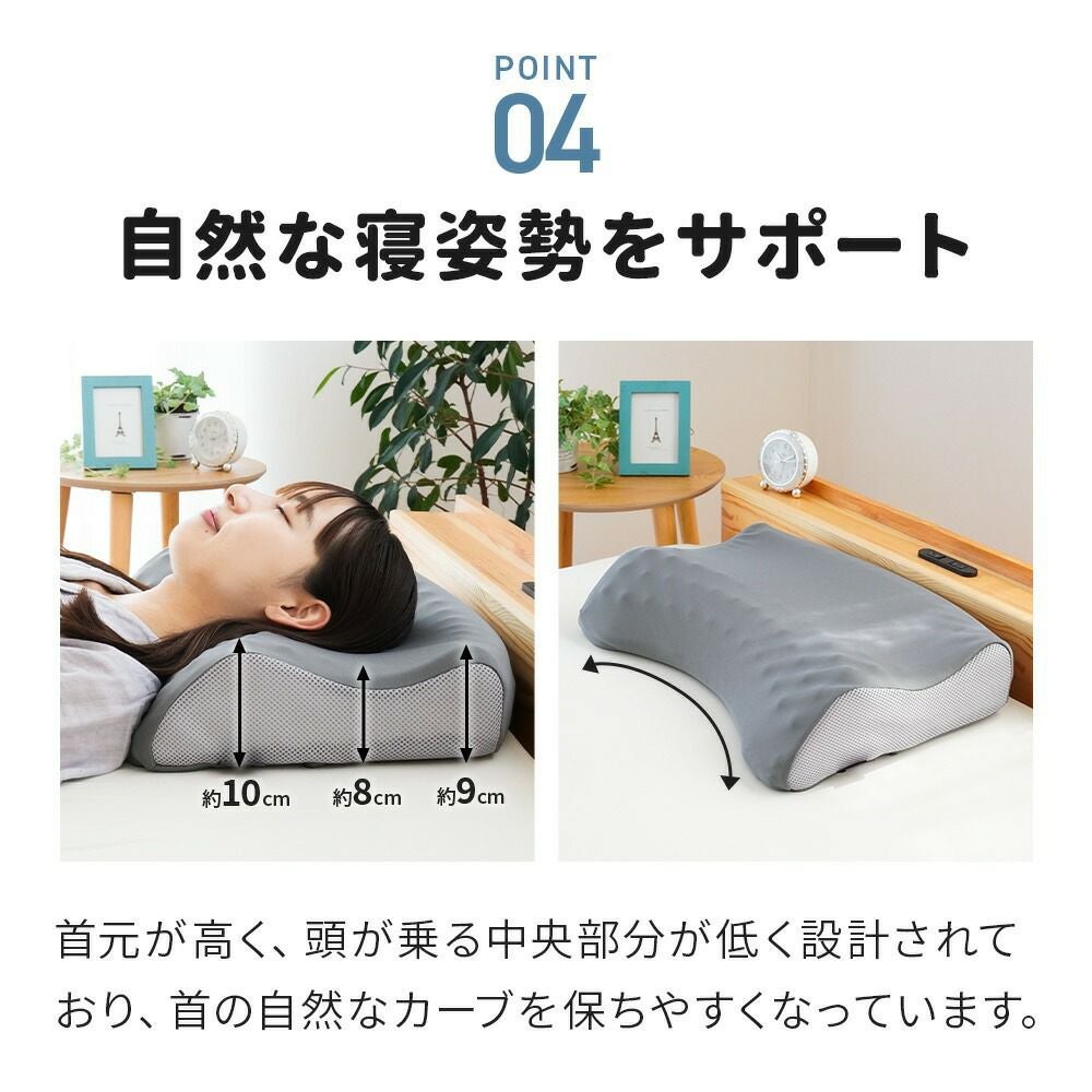 西川 安眠工房 低反発 ウレタン枕 点で支える枕 高め 50×34×10cm