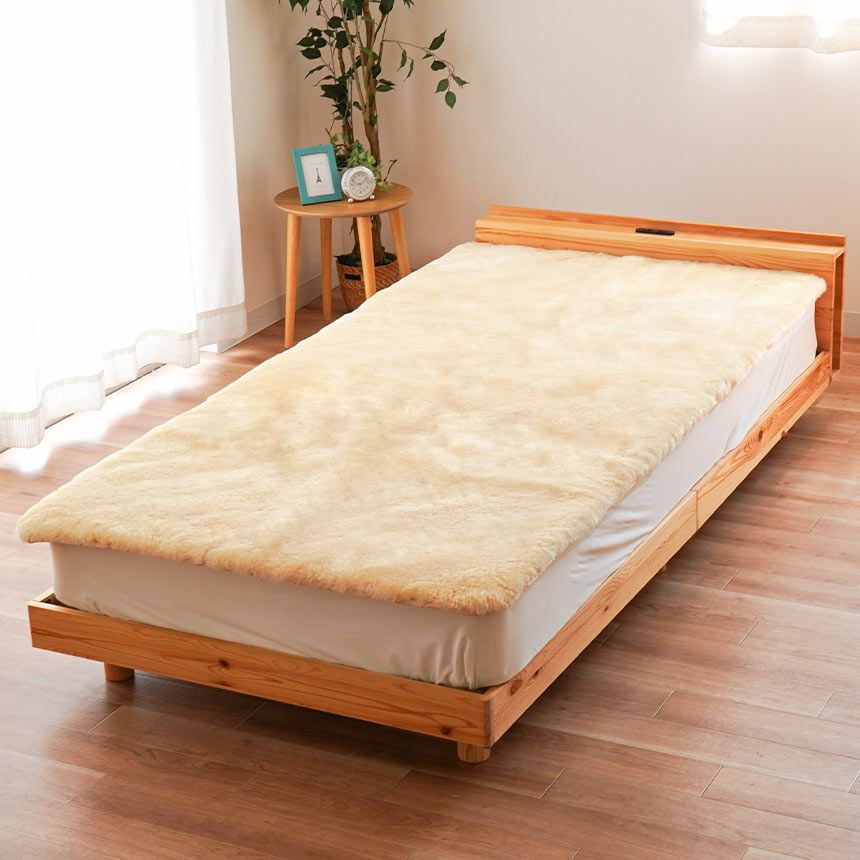 完売】ロマンス小杉 ムートンシーツ ダブル 約140×200cm 敷き毛布