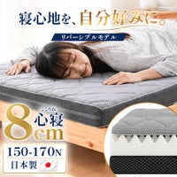 ねごこち本舗 公式の高反発マットレス「心寝（こころね）」厚み8cmリバーシブルモデル。150-170ニュートンの日本製ウレタンマットレスで、サイズはシングル・セミダブル・ダブルを展開。自分好みの寝心地に調整可能。